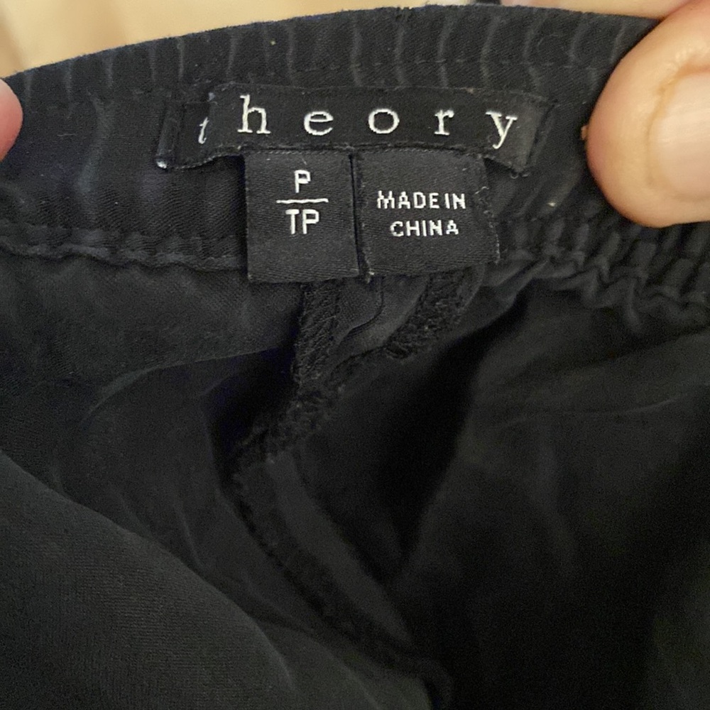Theory 100% silk thin joggers with pockets. Simply beautiful & so comfy - Picture 11 of 13